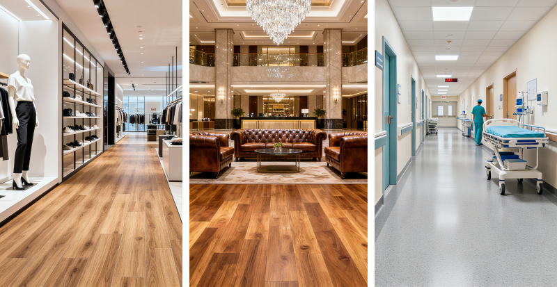 2025 High-Traffic Commercial Flooring: LVT vs Hardwood vs Tiles